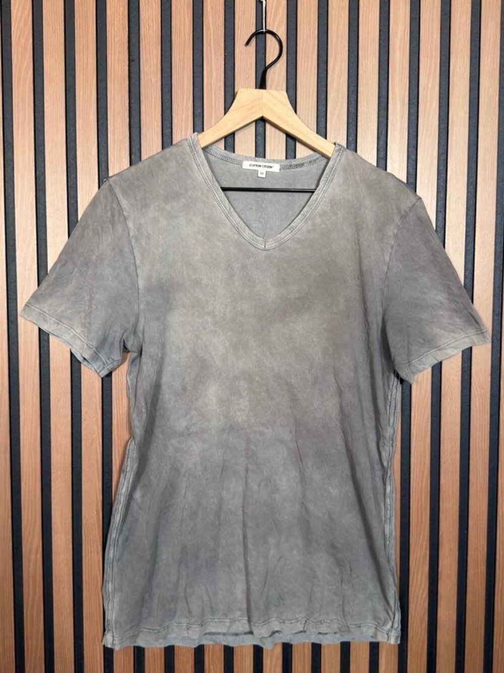 Cotton Citizen Shirt Medium Men’s Gray Tie Dye Short Sleeve 100% Supima Cotton T